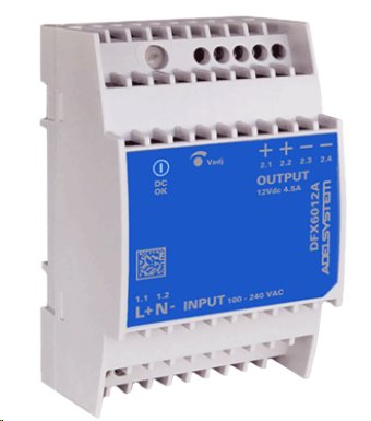 ADEL System DFX6012A, průmyslový zdroj, 12V/4,5A, 60W