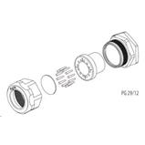 Cable grommet (PG29/12), for the output of 12 patch cords d\u003d 1.8-3 mm