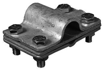 Clamp to arresting rod for SJ 1 remote lightning rod