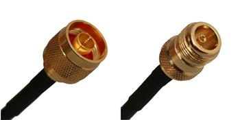 Connection cable N male-N female, 1 m