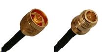 Connection cable N male-N female, 2.4 GHz, 7 m