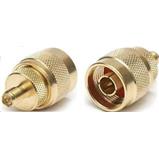 Connector coupling N-male/RSMA-female straight