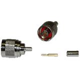 Connector N male 6 mm for RG-58, crimp