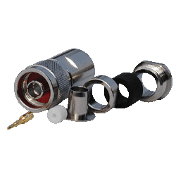 Connector N male 9 mm screw