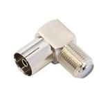 Coupler F (socket)/IEC (socket)-angled