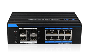 CSE IS7212S-8P, Průmyslový Gigabit PoE switch - 8x PoE, 4x SFP