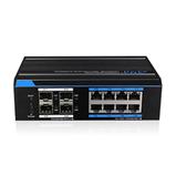 CSE IS7212S-8P, Průmyslový Gigabit PoE switch - 8x PoE, 4x SFP
