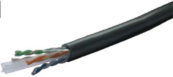 DATACOM UTP wire CAT6 PE, outdoor, black