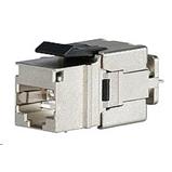 Fast cutting keystone Solarix CAT6A STP, black, SXKJ-10G-STP-BK-NA