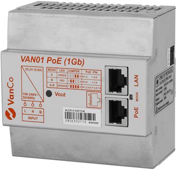 IMCO POWER VAN01 PoE, network power supply, 55V/0.9A, 50W