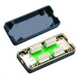 Notched connector, UTP, CAT6 LSA-black