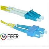 Optical patchcord, 9/125, LC/PC-SC/PC, SM, duplex, 2m