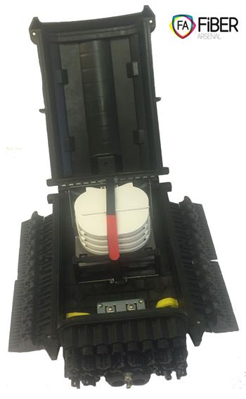 Optická kabelová spojka, 24x SC pro 48 svárů