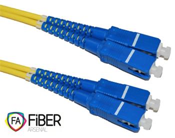 Optický patchcord, 9/125, SC/PC-SC/PC, SM, duplex, 1m