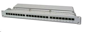 Patch panel 19", CAT6, STP, 24x RJ45, 1U