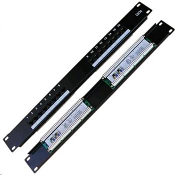 Patchpanel 19", CAT5e, UTP, 16x RJ45, 1U