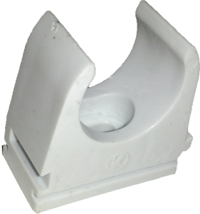 Pipe clamp dia. 20 mm, light gray