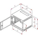 RACK Triton, 10", 4U, 310x260mm, wall-mounted-RBA-04-AS3-CAX-C1