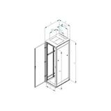 RACK Triton, 19", 18U, 600x1000mm, stand-RMA-18-A61-CAX-A1