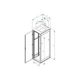 RACK Triton, 19", 37U, 600x1000mm, stand-RMA-37-A61-CAX-A1