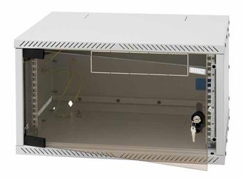 Rack Triton 19" 4U/400mm, FLAT-PACK (rozložený), prosklené dveře, šedý