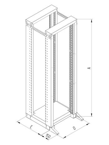 RACK Triton, 19", stand 37U, 600x600mm