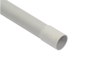 Rigid tube MALPRO light gray 2 m, diameter 2 cm