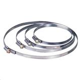 Stainless steel tightening strap 140-160 mm-galvanized