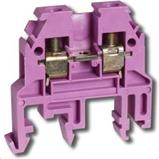 Terminal block RSA 4 on DIN rail, purple