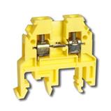 Terminal block RSA 4 on DIN rail, yellow
