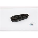 Triton 10"4x socket according to ČSN, max 16A, cable 3x1.5mm 2m + CZ-DE universal plug max 16A, indicator light