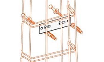 Wall bracket DZM 10 for MERKUR 2 gutter